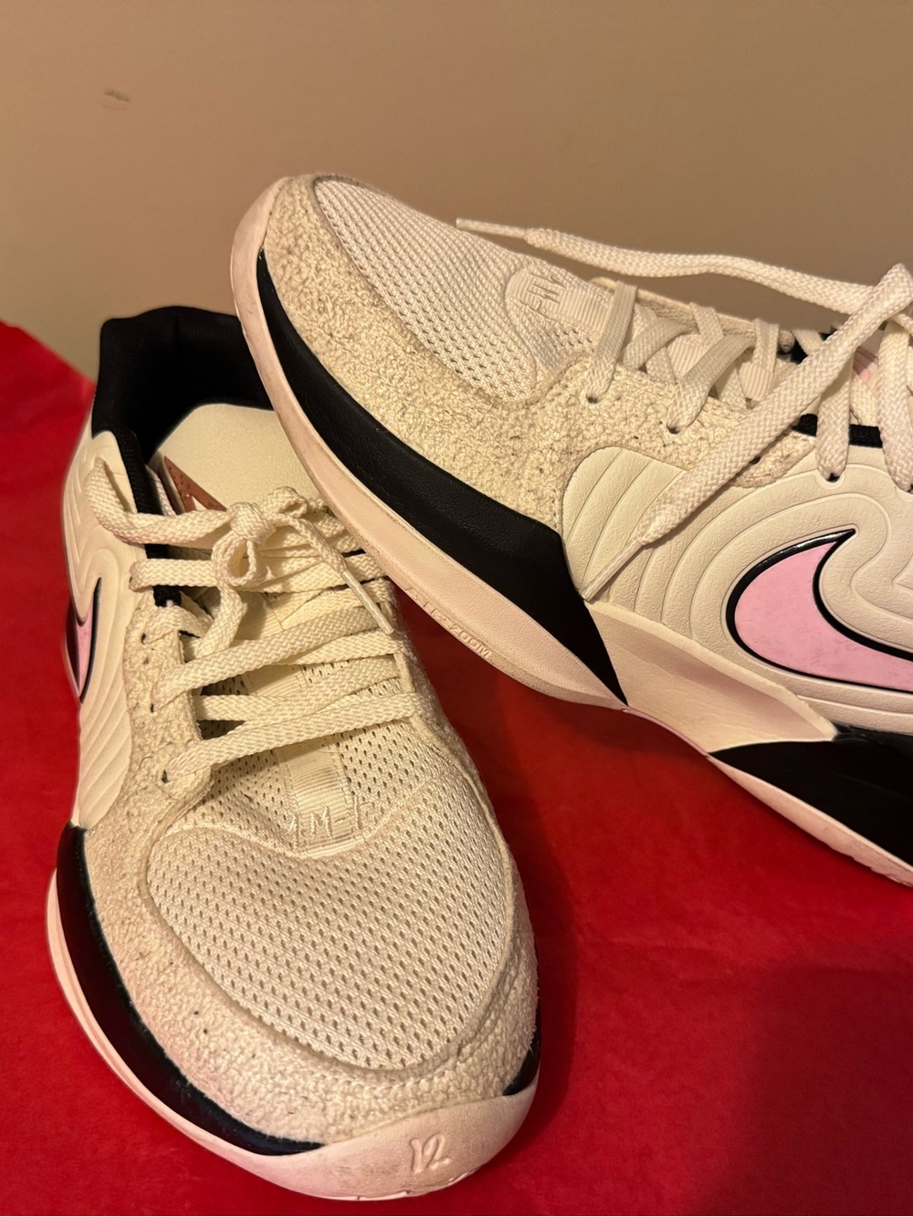 Nike Sneakers Ja 2 Athletic Basketball Shoes Coconut Milk Cream Men's Size 9.5